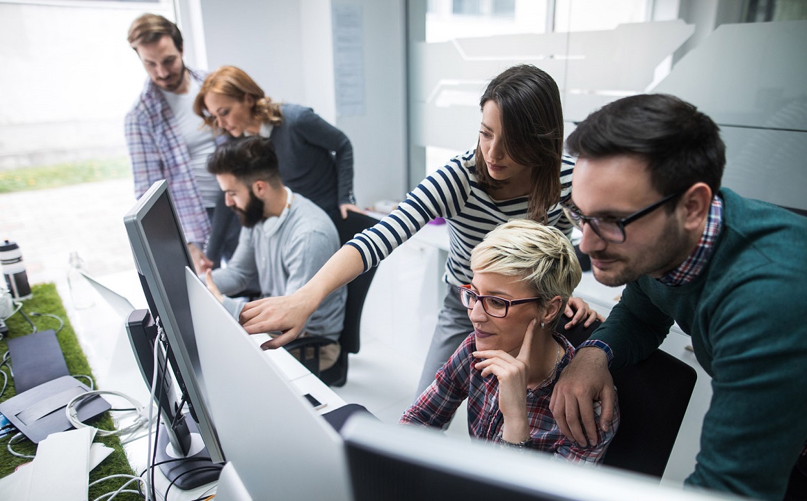 Software developers solving a problem